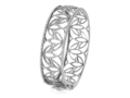 18kt white gold Lotus cuff with 2.9 cts diamonds. Available in white, yellow, or rose gold.
